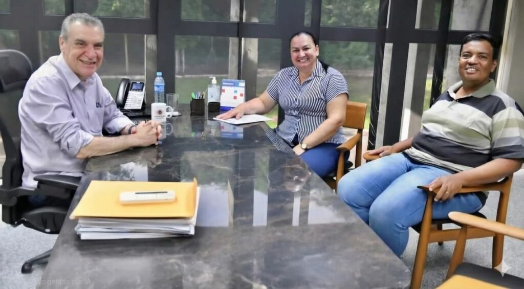 Vereadora Lourdes Assistente social e o Dep Paulo Correa