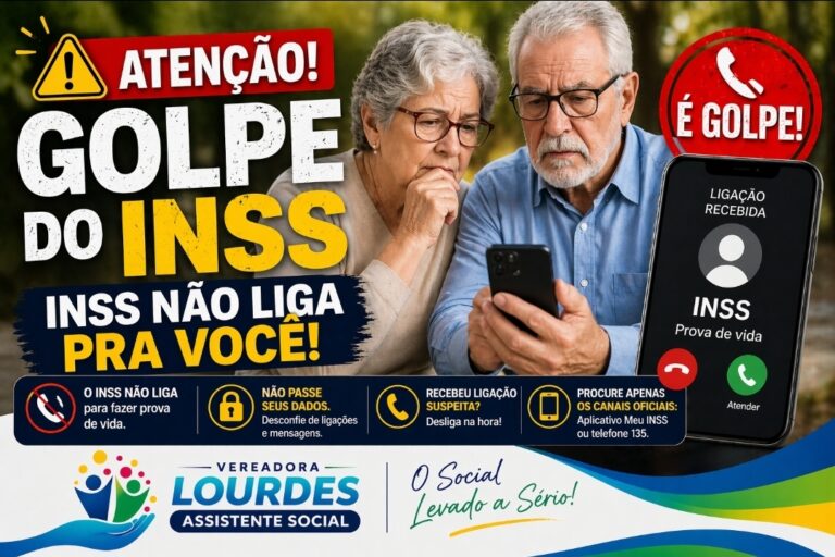 Estão tentando enganar nossos idosos: vereadora Lourdes faz alerta urgente sobre golpe da “prova de vida”
