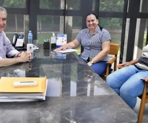 Vereadora Lourdes Assistente social e o Dep Paulo Correa